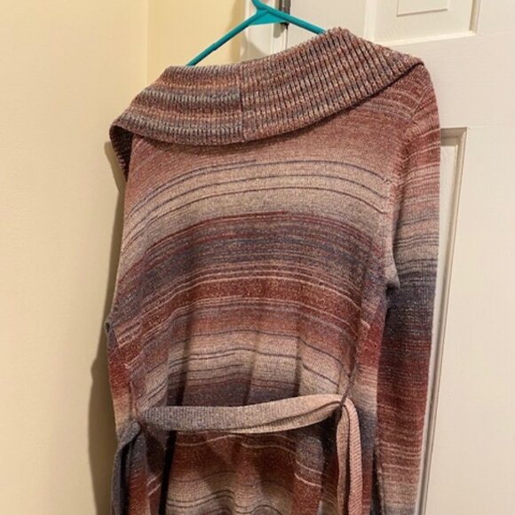 Muche Muchette Lisa Robertson Ombre Belted Cardigan Sweater Topper One Size - Picture 2 of 6